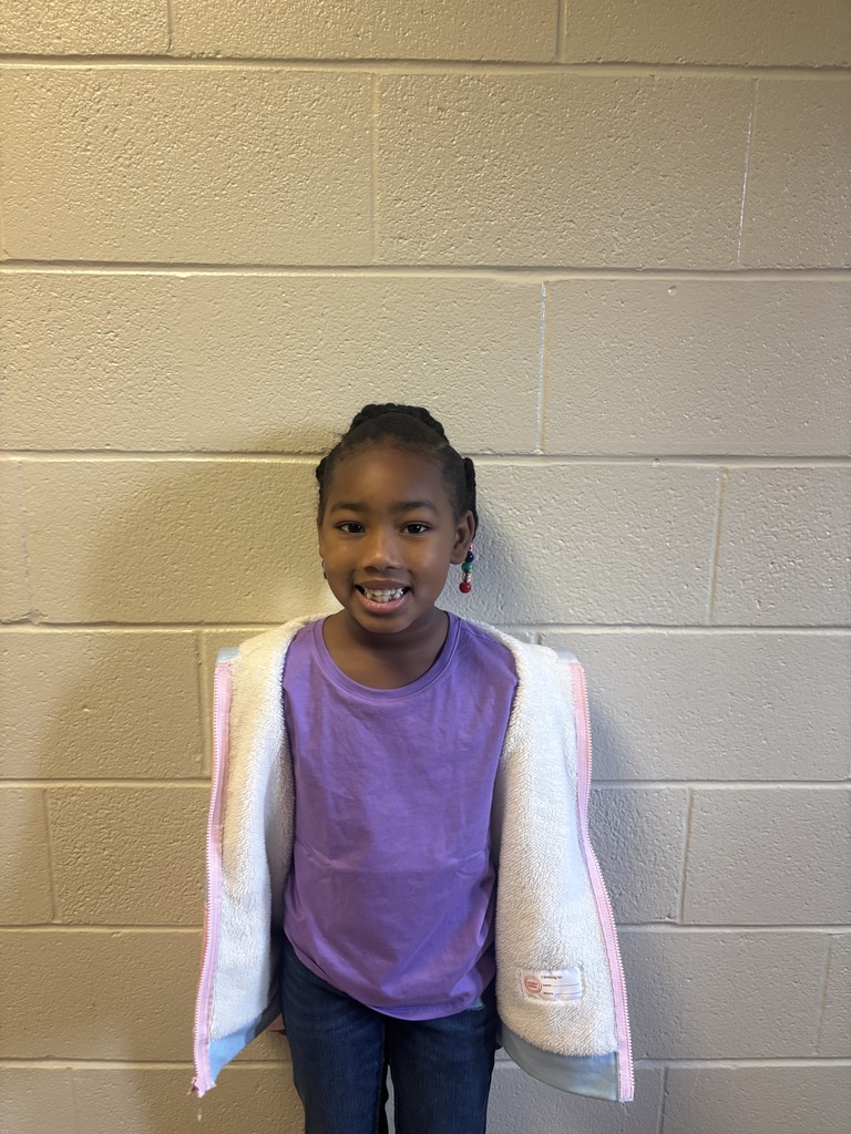 Image of First Grade Student who was nominated for Student of the Month 