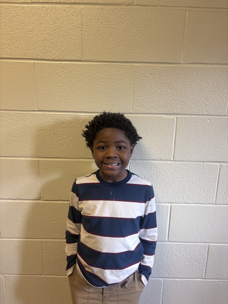 Image of Second Grade Student who was nominated for Student of the Month