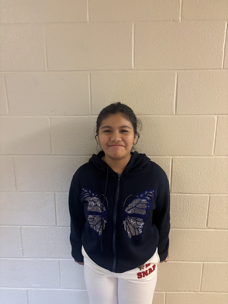 Image of Fifth Grade Student who was nominated for Student of the Month