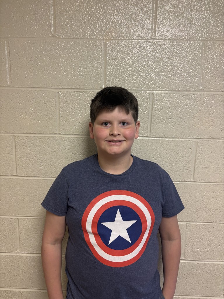 Image of Fourth Grade Student who was nominated for Student of the Month