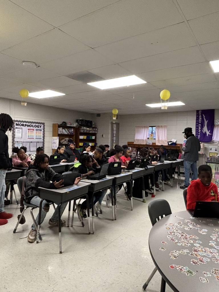 Hard at work to solve the puzzles!