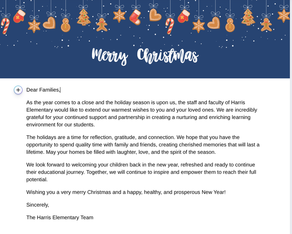 A Christmas card from us to all of you!