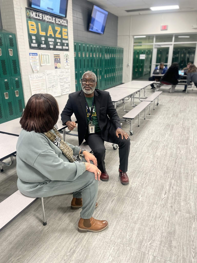 After returning from Winter Break, the Mills Middle School teachers and staff members were hard at work during their PD/staff meeting.