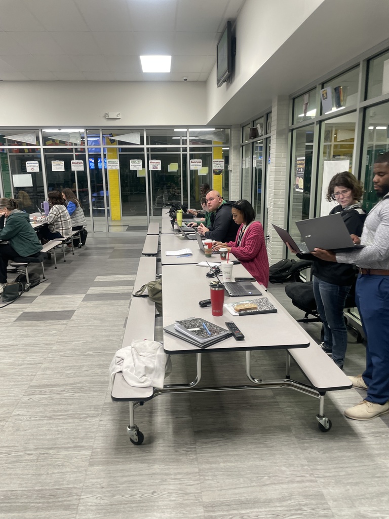 After returning from Winter Break, the Mills Middle School teachers and staff members were hard at work during their PD/staff meeting.