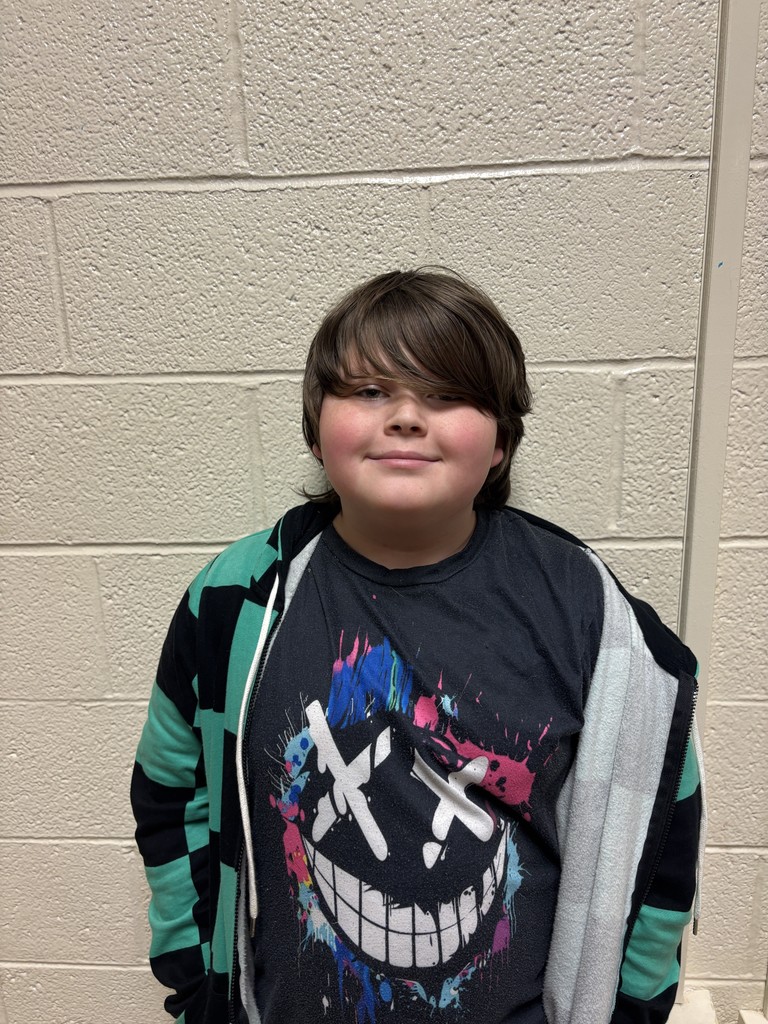 Fifth Grade student who was nominated for Student of the Month. 