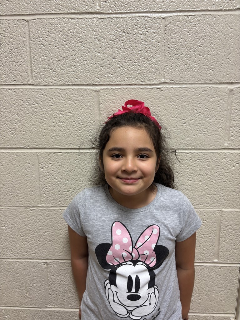 Third Grade student who was nominated for Student of the Month. 