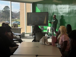 Guest speaker presenting to class