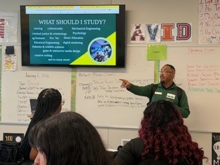 Guest speaker in AVID