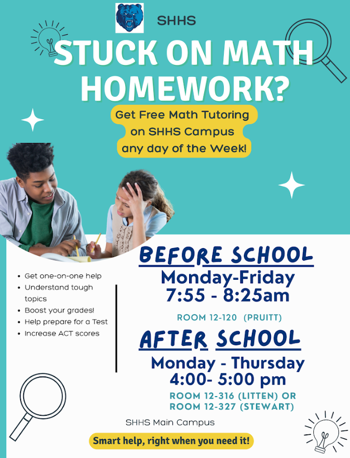 Math Tutoring Schedule