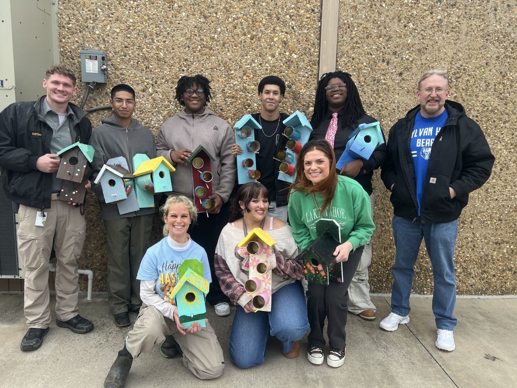 SHHS Birdhouses to Sherwood Animal Shelter