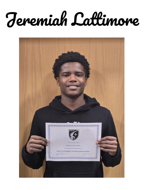 Student holding certificate