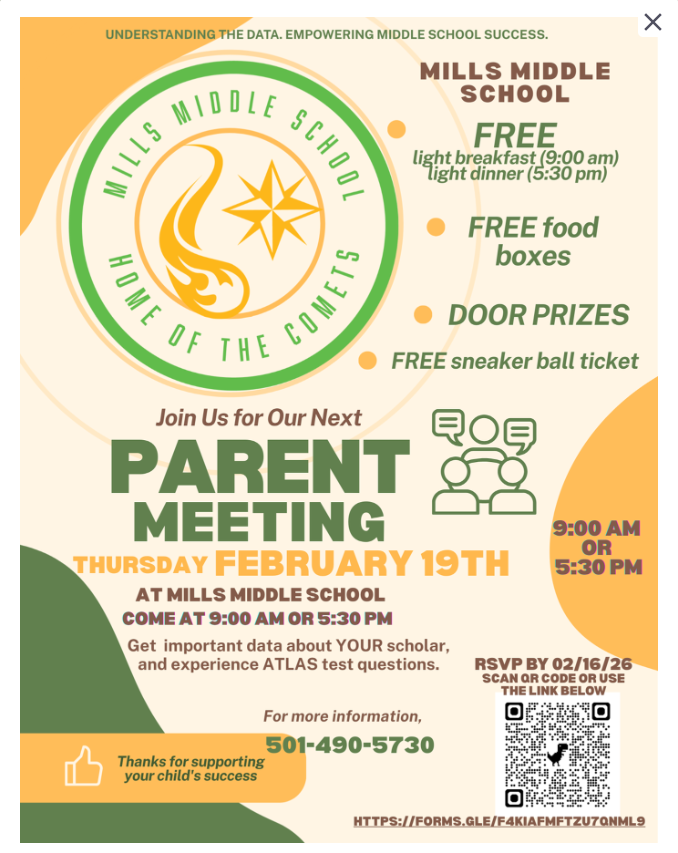 MMS Parent Meeting 2/19/26 Flyer