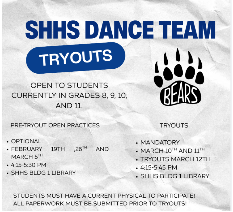 SHHS Dance Team Tryouts