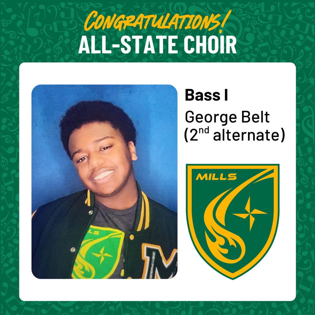 All State Choir poster for George Belt Bass I
