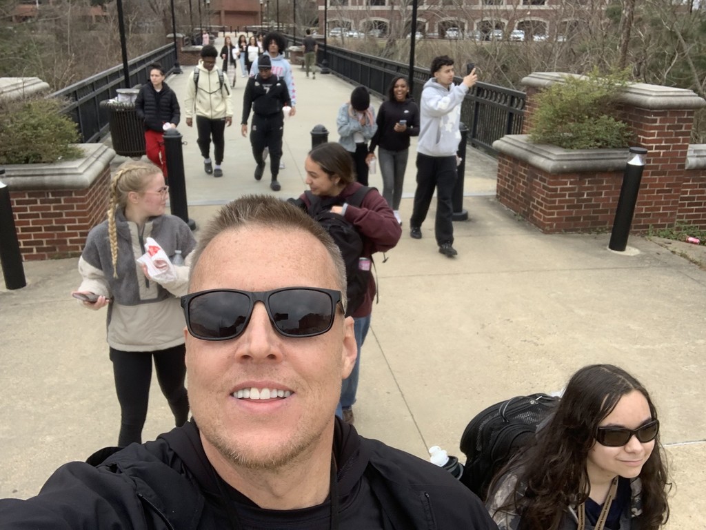 Coach Gilliland and students explore Ouachita Baptist University 