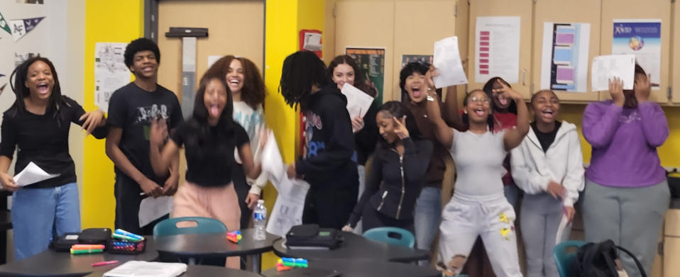 Kids super excited to win a review game