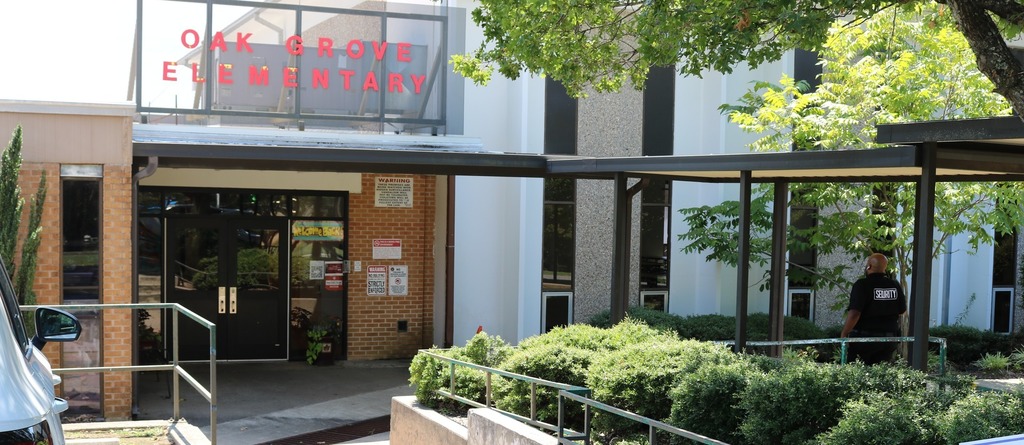 Front of the building at the school