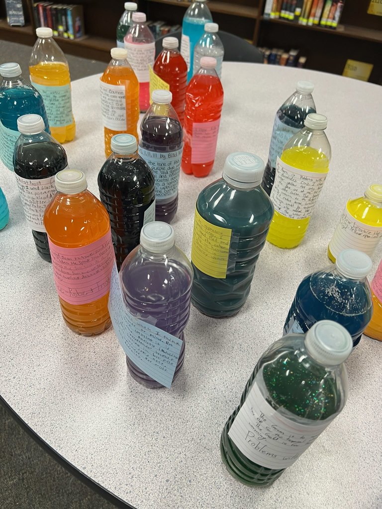 Students written  responses explaining their creative choices using evidence from the text.