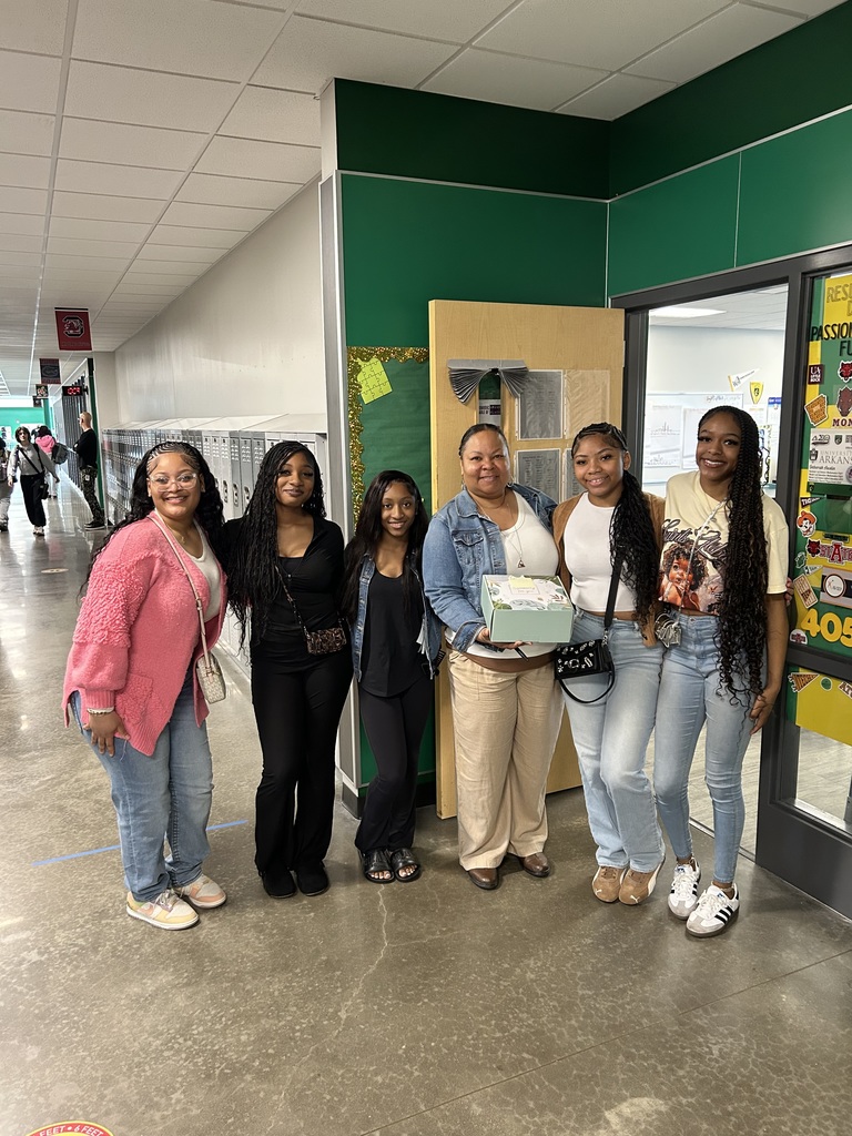 Group of female students with their teacher