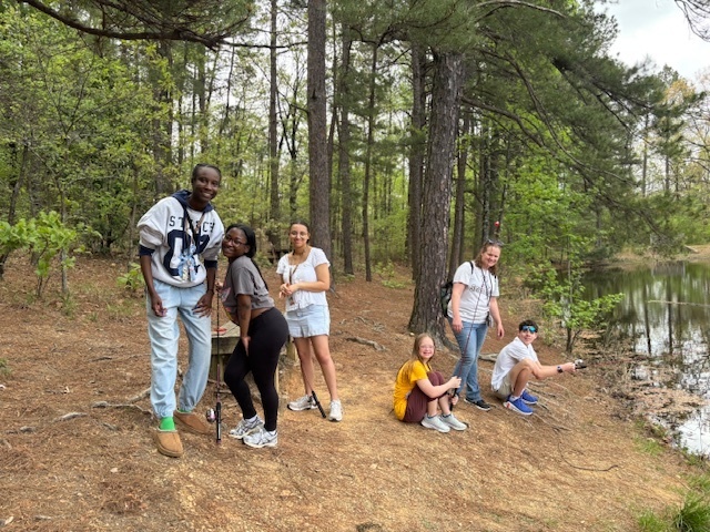 RHS Life Skills & Science students ready to catch some fish. 