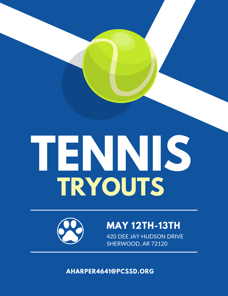 Tennis Tryouts: May 12 & May 13