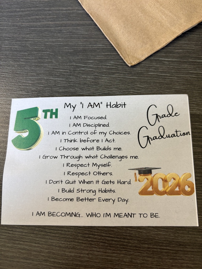 This is the charge given to our 5th graders by A'Unique Leverage Business Solutions.  
