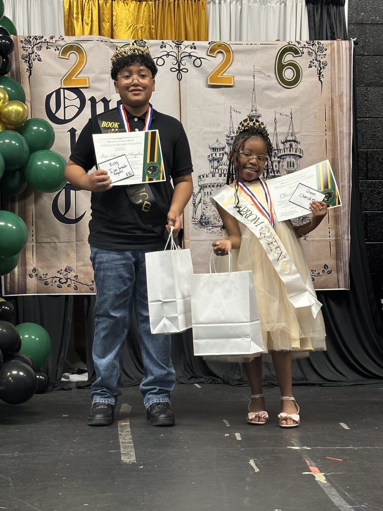 Isai and Cherish read the most in the entire school!  They received gifts and cash!  I bet they buy more books!