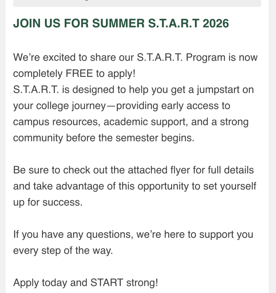 Information about the START program