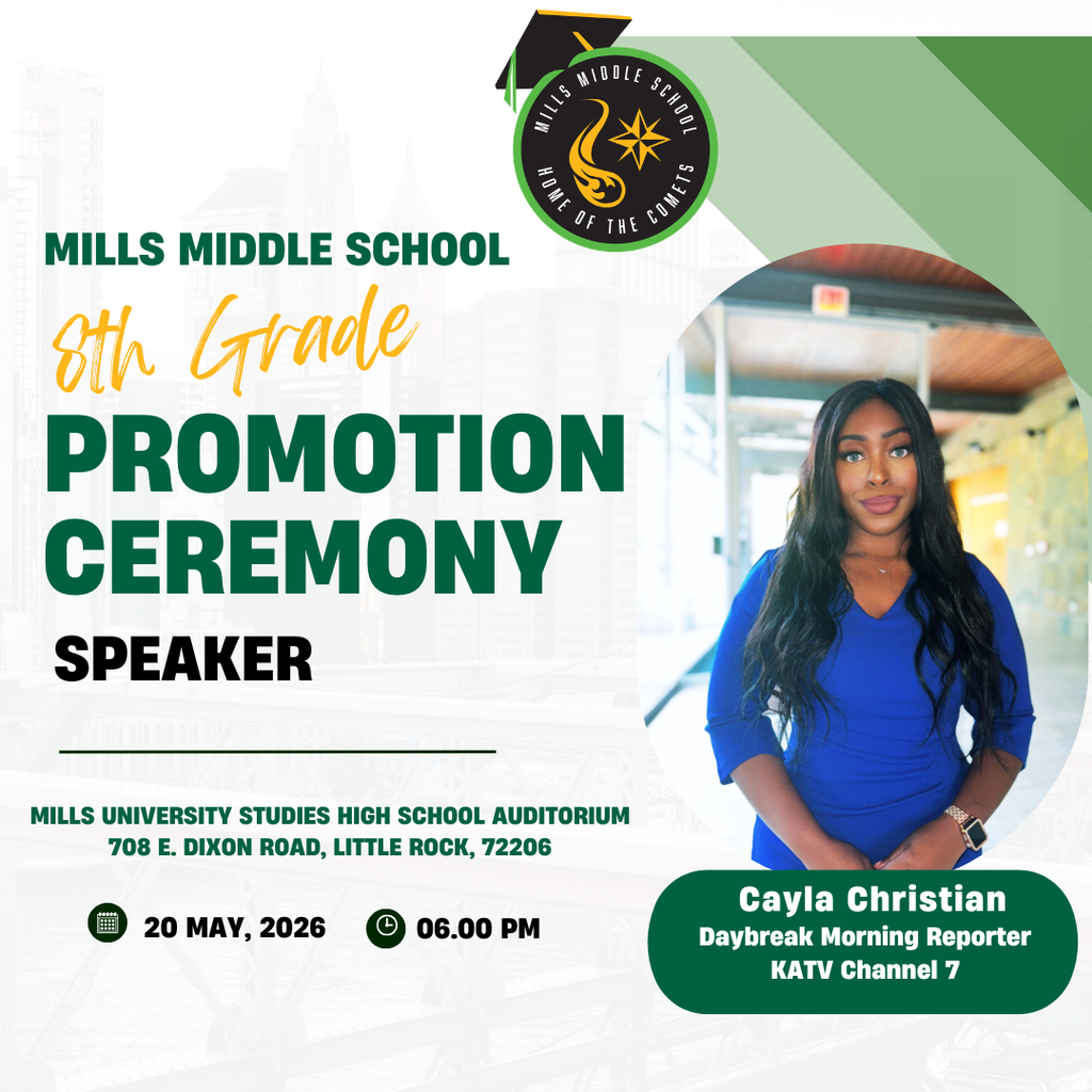 8th grade promotion ceremony speaker - Cayla Christian/KATV Channel 7 