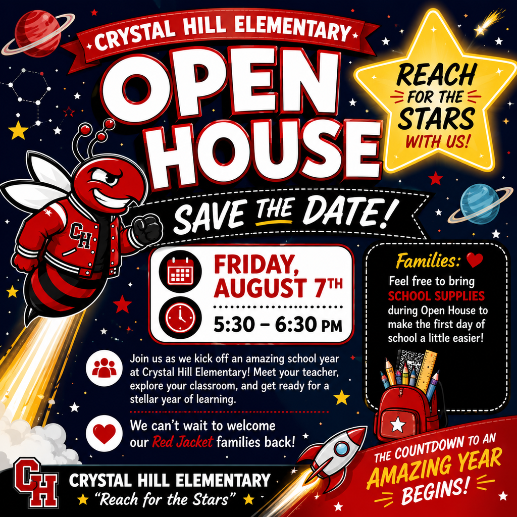 Flyer for Open House on August 7, 2026 from 5:30 to 6:30 pm