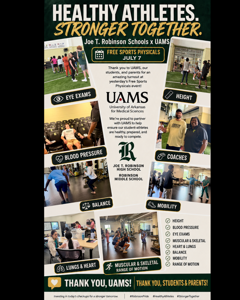 UAMS Free Sports Physicals event at RHS.