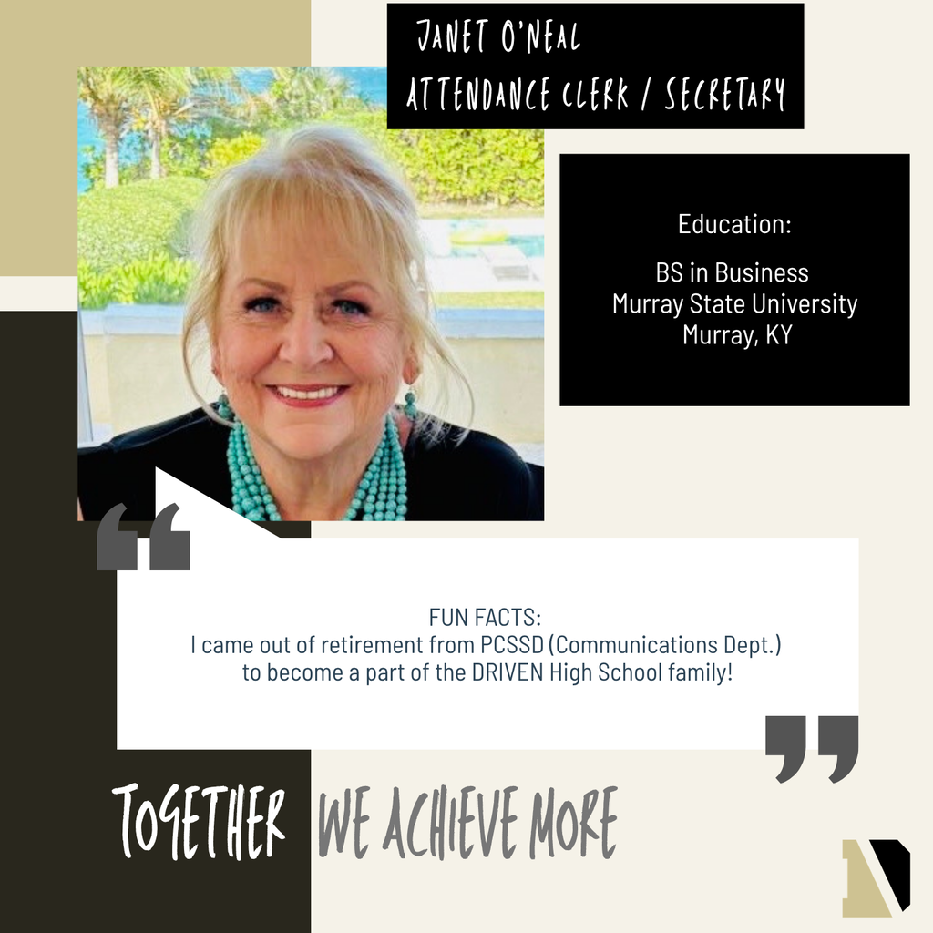Social Media Post to Introduce Janet O'Neal