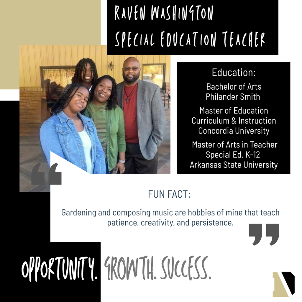 Introduction Post for Raven Washington.