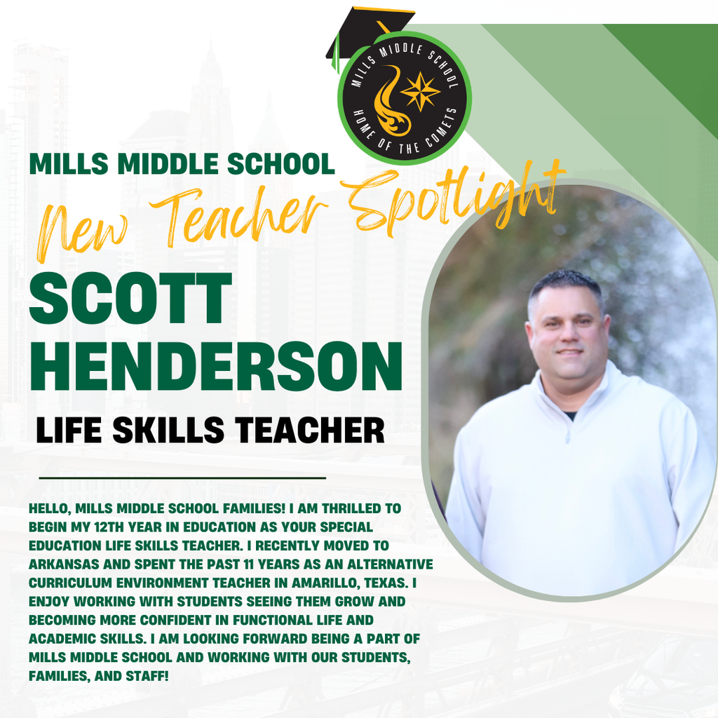 MMS New Teacher Spotlight Picture/bio - Scott Henderson