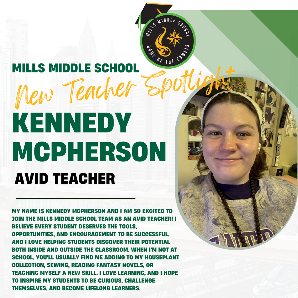 New Teacher bic/bio K. McPherson