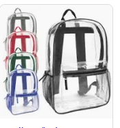Clear backpack