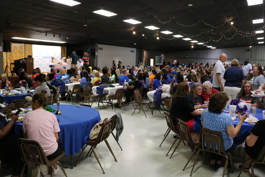 A large crowd shot of a gathering