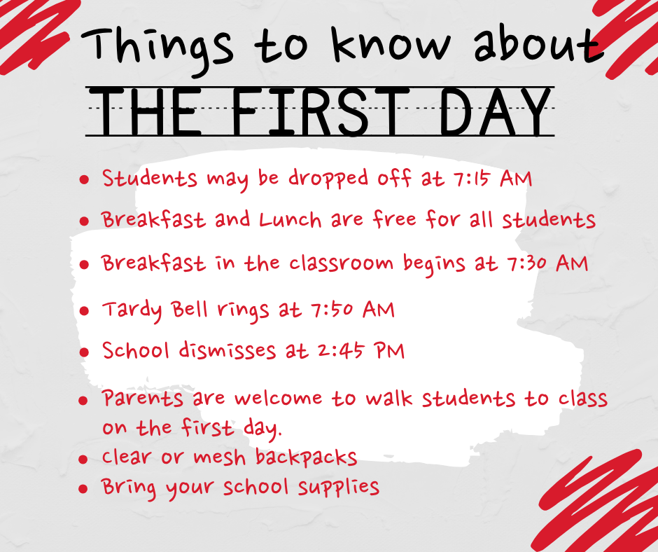 First Day Need to Know