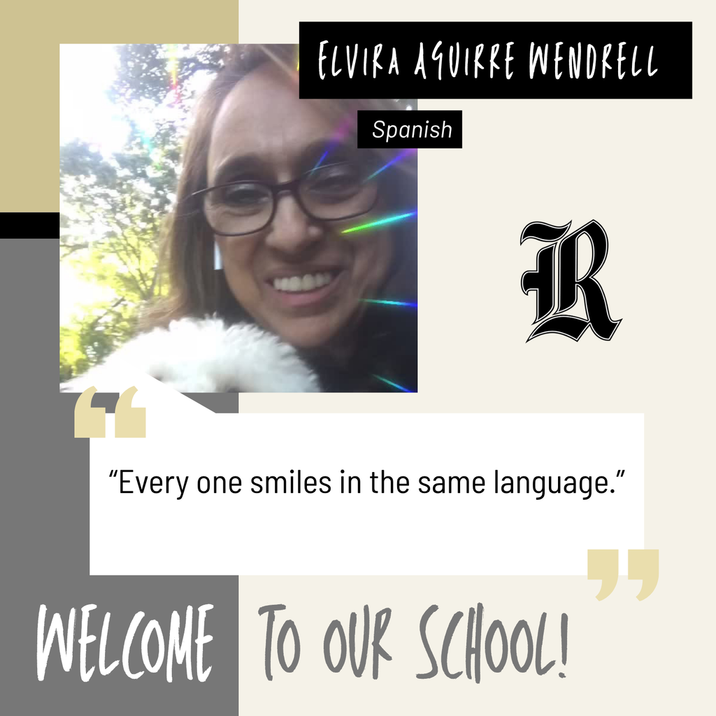 RHS welcomes Elvira Aguirre Wendrell as our new Spanish teacher!
