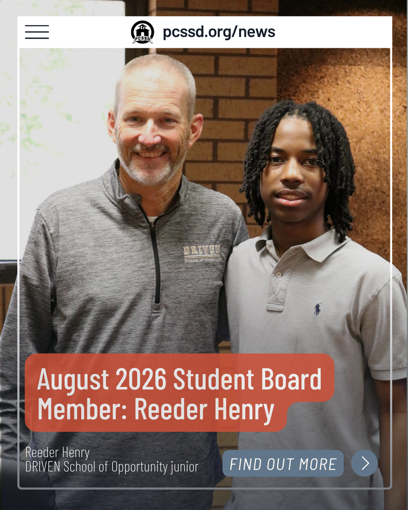 DRIVEN student Reeder Henry and Todd Eskola