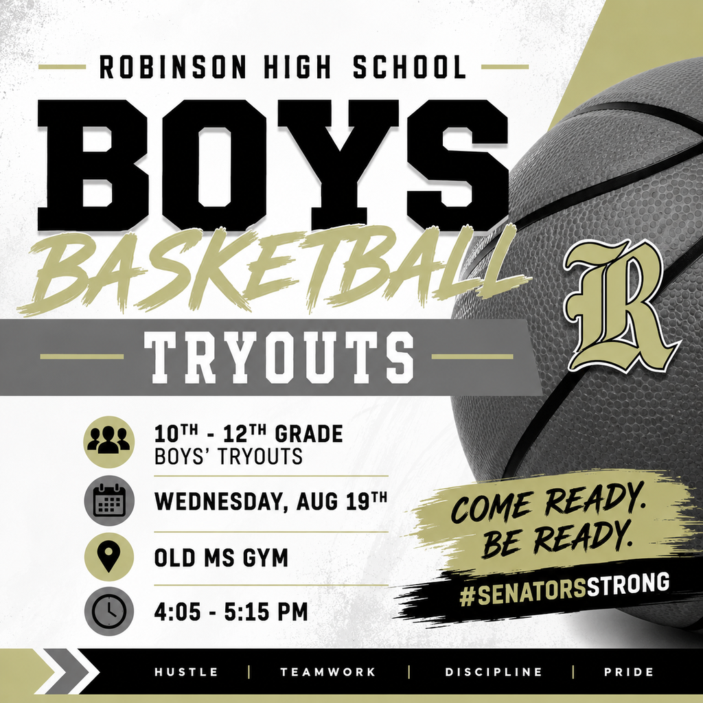 RHS boys basketball tryouts grades 10th - 12th.