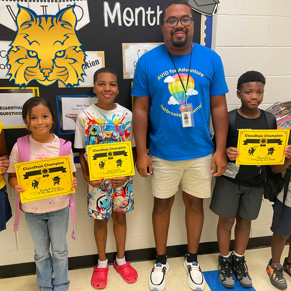 Class Dojo champion students and their teacher