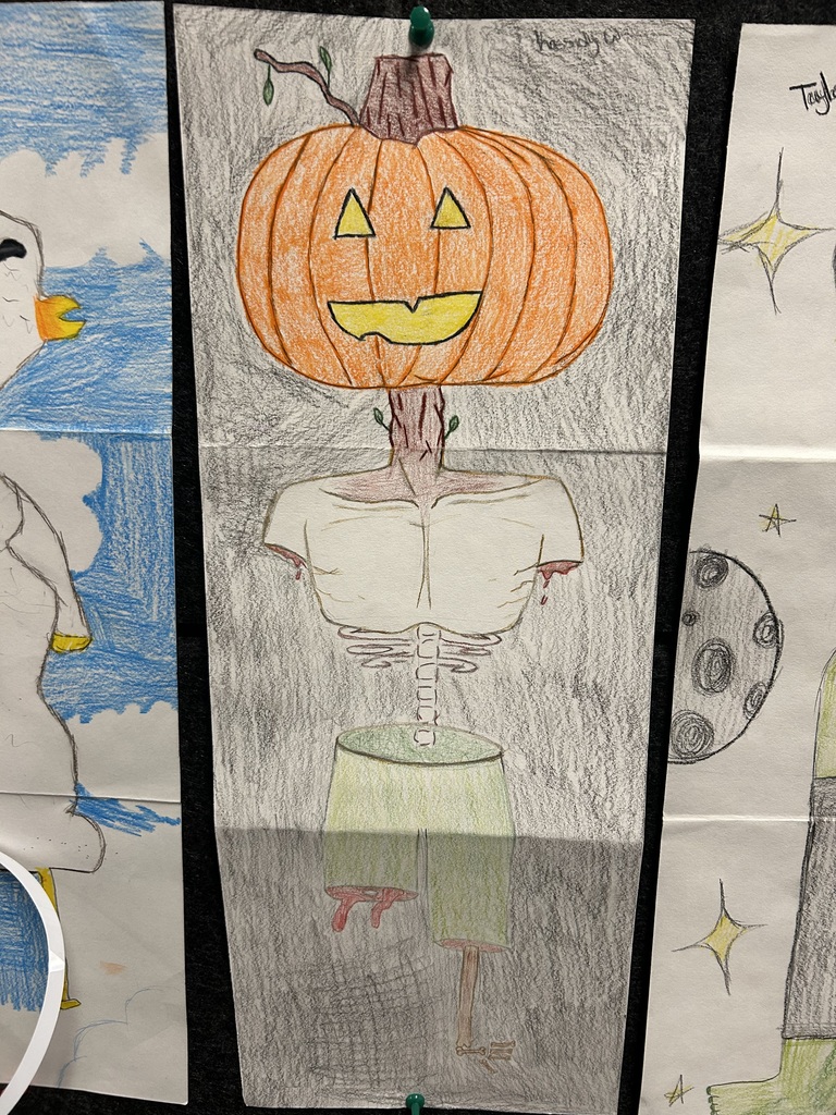 art with jackolantern head