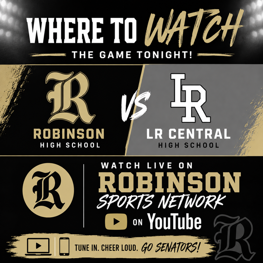 Watch the game live on Youtube on the Robinson Sports Network 