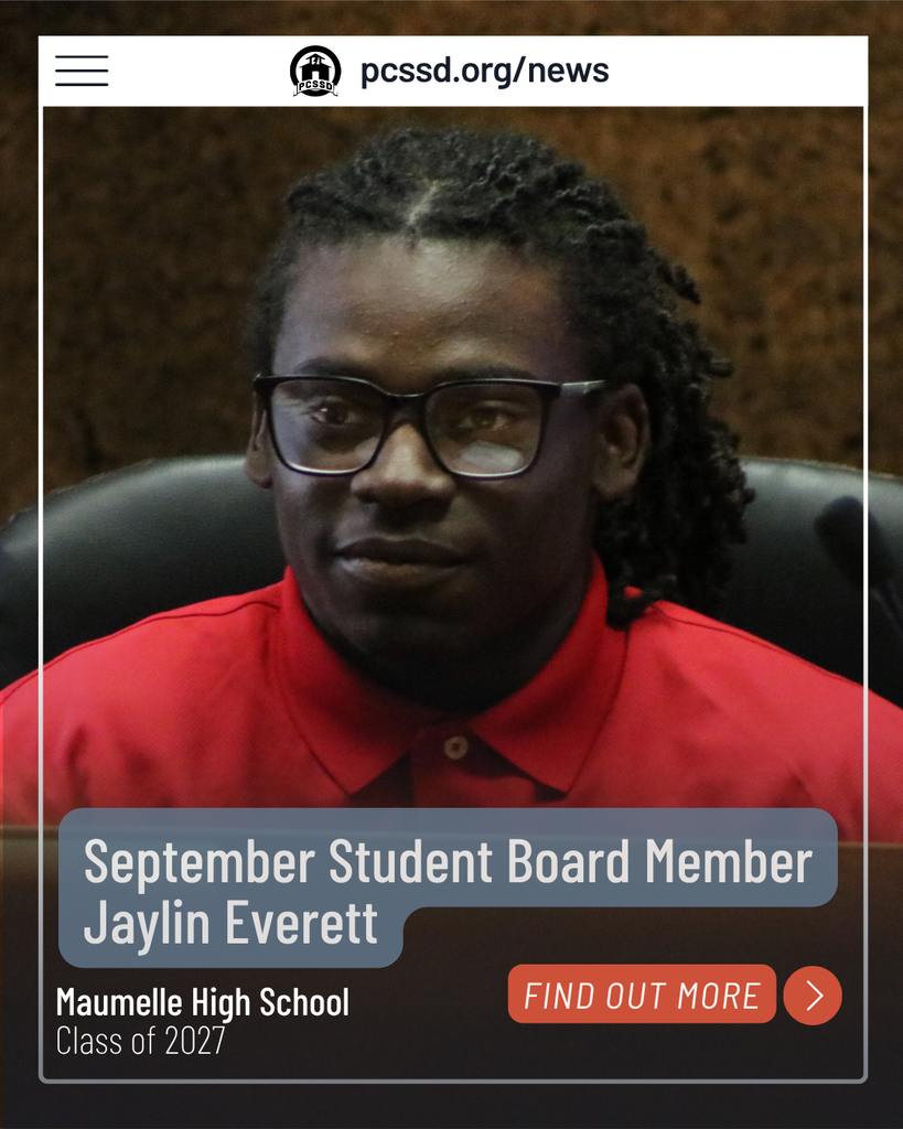 Student board member Jaylin Everett Maumelle High School