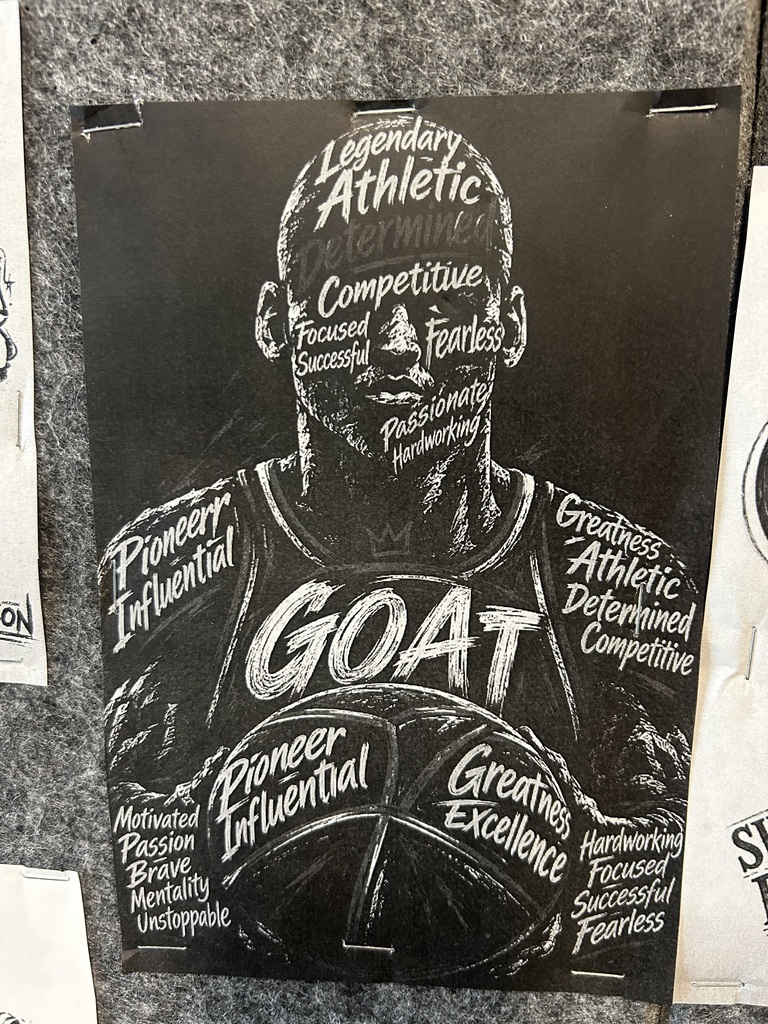 Graphic design image of basketball player