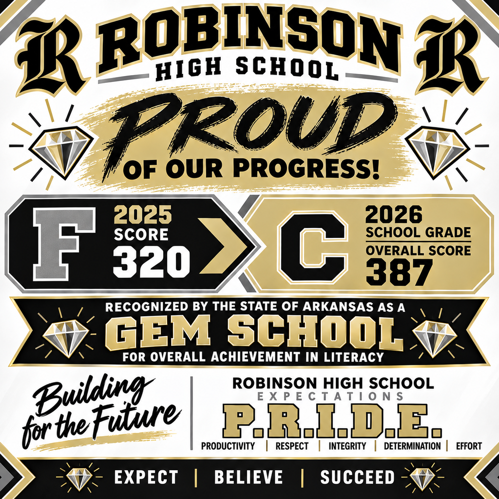 ROBINSON HIGH SCHOOL MOVES FROM F TO C