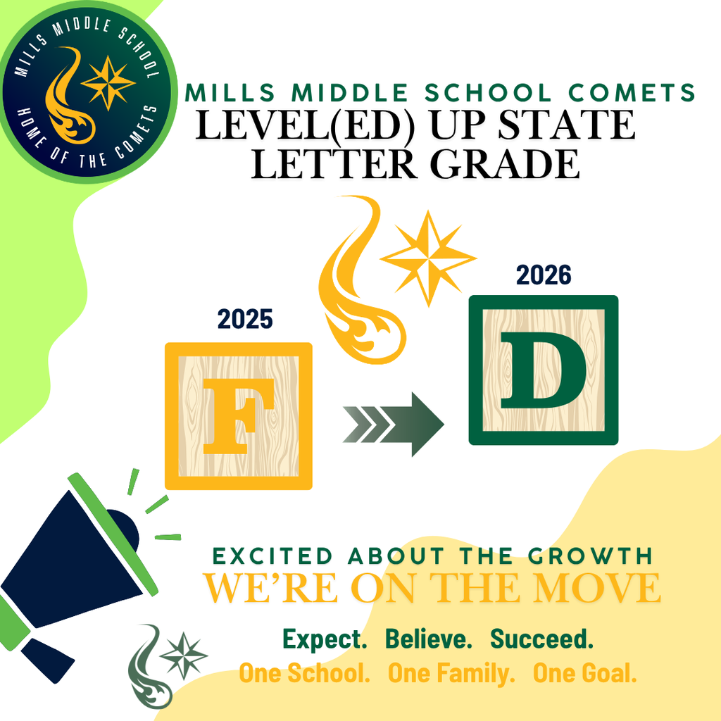 State Letter Grade Flyer announcing growth from D to C