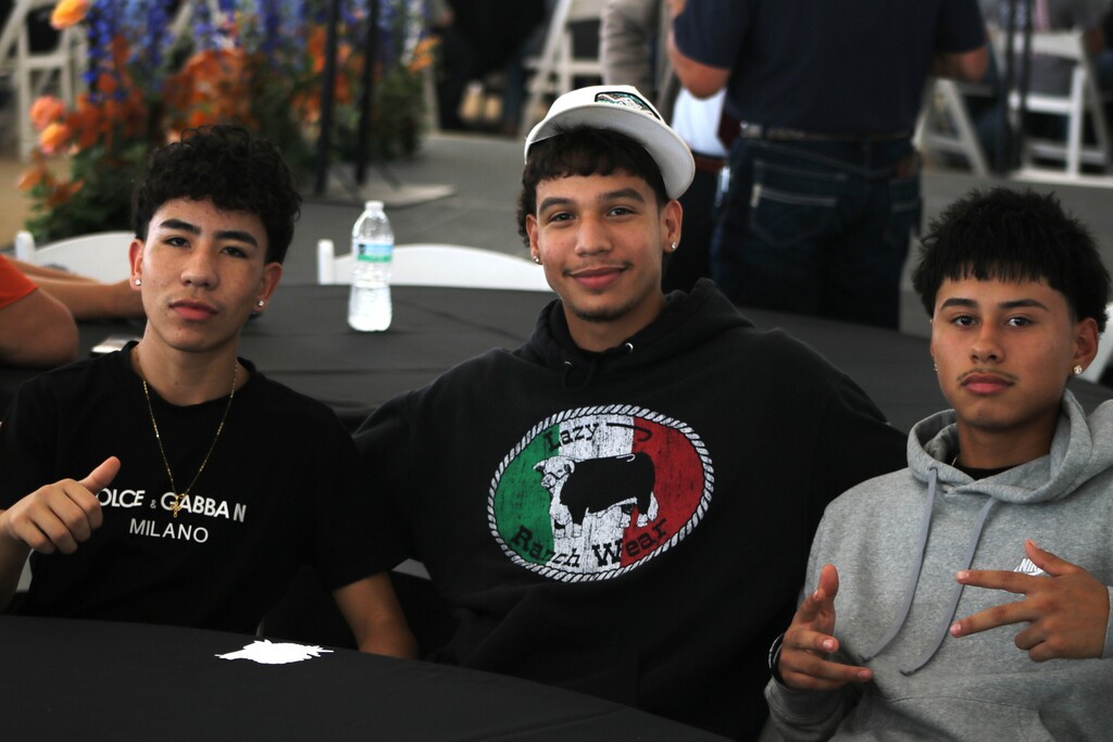 Mills students pose for a picture