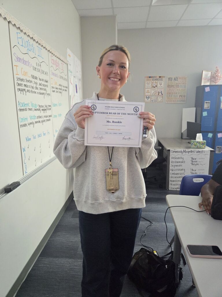 September Bears of the Month: Ms. Runkle
